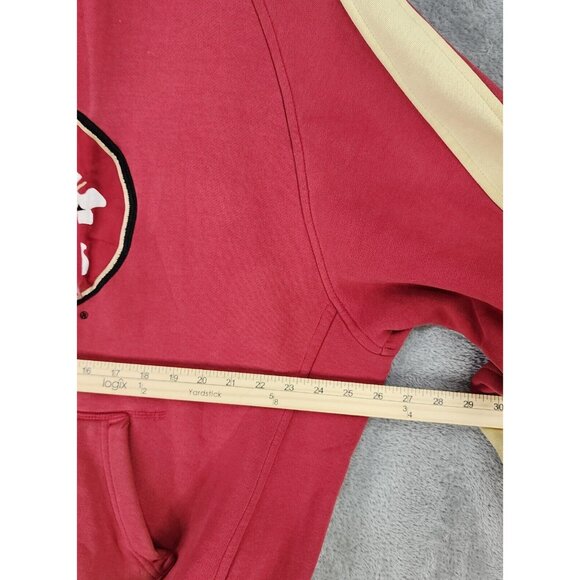 Florida State Seminoles Hoodie Mens XL Red Distressed College Football Sweater - Picture 4 of 12